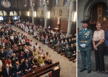 La Virgen del Pilar reúne en la Basílica Santuario del Sagrado Corazón a autoridades civiles y militares