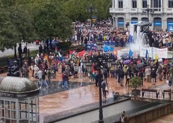 Una concentración en solidaridad con Palestina se ‘cuela’ en la celebración de los Premios Princesa