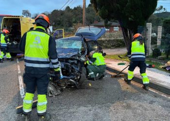 Una colisión entre tres vehículos en Corvera deja cinco heridos