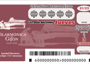 La Lotería Nacional dedica su décimo de este jueves a la Filarmónica de Gijón