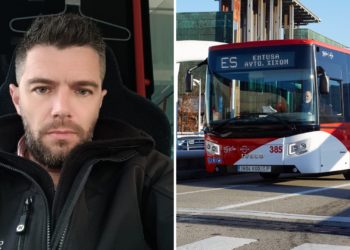 El ‘héroe’ de la línea 20: «Estoy alucinando con la repercusión; al final, es nuestro trabajo»