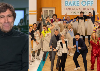Salinas homenajea al Sporting en su primera incursión en «Bake off: Famosos al horno»