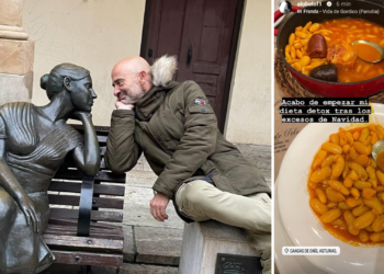 Antonio Lobato disfruta de la Navidad en Asturias