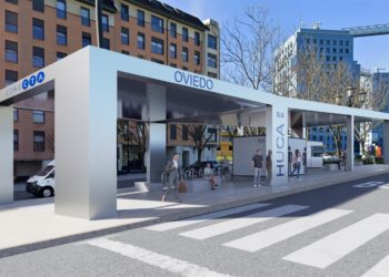 Aparcamiento para bicis, zona de recarga eléctrica o cajeros: así será el nuevo intercambiador del HUCA