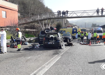 Mueren una madre y su hijo en un grave accidente de tráfico en el Corredor del Nalón