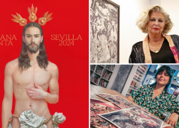El cartel de la Semana Santa de Sevilla visto desde Gijón: de «lo kitsch» a una «excusa para sacar a relucir la homofobia»