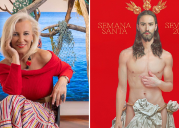 El Cristo resucitado del cartel de la Semana Santa sevillana llega a Gijón