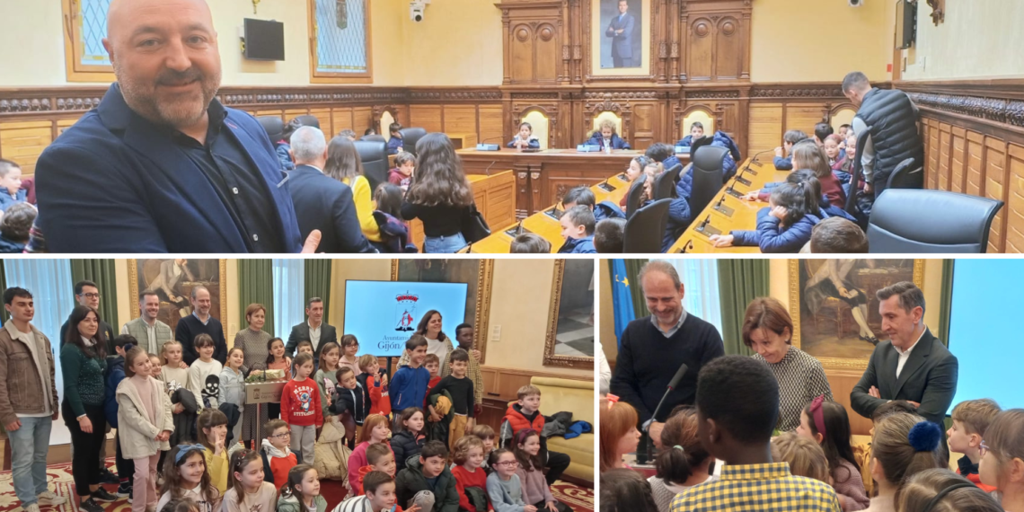 Los alumnos del Colegio Begoña y de Dominicas se convierten en concejales de Gijón por un día