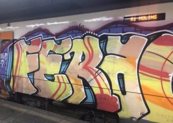 Más de 250 grafitis en los trenes asturianos costaron un millón y medio en limpieza en 2023