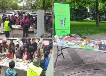 La fuerza del Día del Libro transporta la pasión por la lectura desde Polígono a los colegios de Gijón