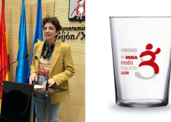IU «recoge el malestar de algunos participantes» en la Media Maratón porque se les entregue un vaso de sidra en vez de una medalla