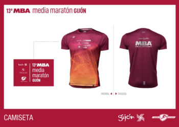 La 13ª MBA Media Maratón Gijón ‘Villa de Jovellanos’ calienta motores y presenta el diseño de su camiseta oficial
