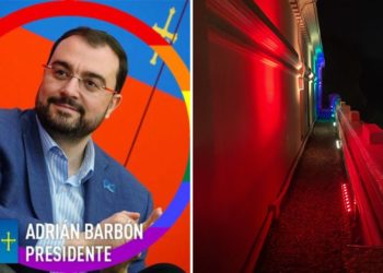 La enseña del Orgullo ilumina la sede de Presidencia del Principado