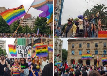 La marea ‘arco iris’ del Orgullo inunda las calles de Gijón
