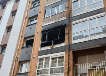 Susto tras el incendio en un piso de la calle Colón