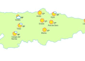 Lluvias débiles y temperaturas por debajo de los 30º.  El verano en Asturias se retrasa