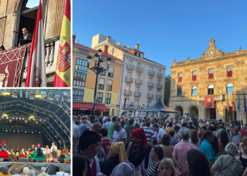 «Somos vecinos de una ciudad de la que estar orgullosos», clama José Ángel Abad en el inicio de la Semana Grande
