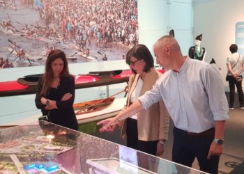 El agua se confirma como ‘combustible’ del progreso en el Pabellón del Principado: «Esto lo va a petar»