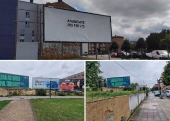 Retiran la valla ‘antiturismo’ contratada por AÍNA en Villaviciosa: «Esto es un ataque contra la libertad»