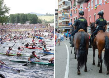 La Guardia Civil detiene a tres personas en el dispositivo de seguridad del Descenso del Sella