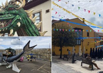 Cimavilla ya rebosa fiesta «a granel»: arrancan diez días de conciertos, pasacalles, cucaña…