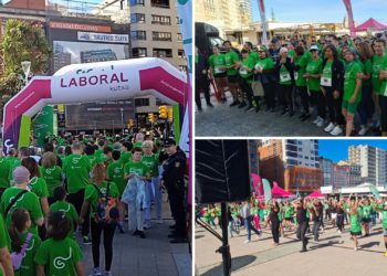 GALERÍA | La gran ‘marcha verde’ contra el cáncer inunda de nuevo las calles de Gijón