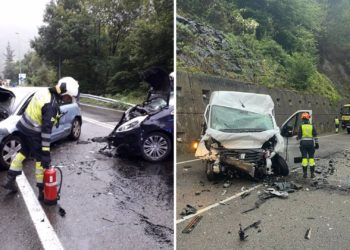 ‘Lunes negro’ en las carreteras asturianas: dos accidentes dejan cinco heridos en Sobrescobio y Bustiello