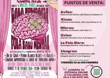 Mieres acoge la gala benéfica de Abrazos Verdes para apoyar a supervivientes de suicidio