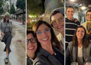 Maribel Verdú presume de Asturias en compañía de sus hermanas gemelas y de Blanca Romero