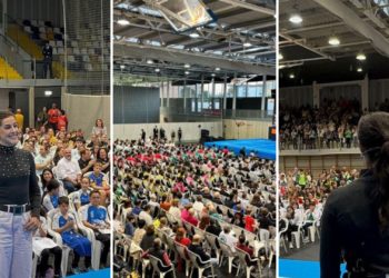La Tejerona en pie para recibir a Carolina Marín, Premio Princesa de Asturias de los Deportes