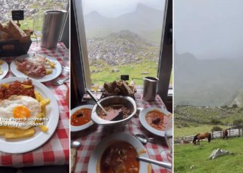 El menú «tan delicioso como las vistas a la cordillera Cantábrica» que disfruta esta influencer estadounidense en Asturias