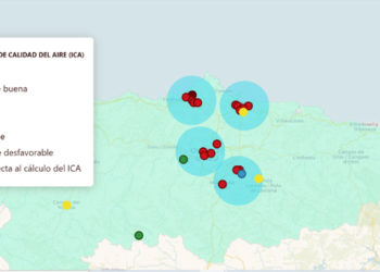 La calidad del aire en Asturias se verá afectada los próximos días por polvo sahariano