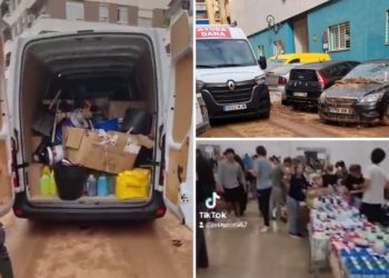 Las impresiones de los voluntarios gijoneses en Valencia: una auténtica «jungla», que «por suerte» poco a poco ya va saliendo a flote