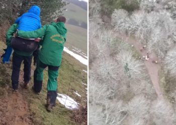 El precio que pagar a los montes asturianos: dos accidentes se saldan con otros tantos heridos