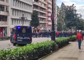La plantilla de HUNOSA se echa a la calle en Oviedo para exigir a la SEPI que garantice el futuro de la empresa
