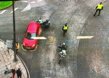 Un nuevo accidente con un patinete deja un herido en Avilés