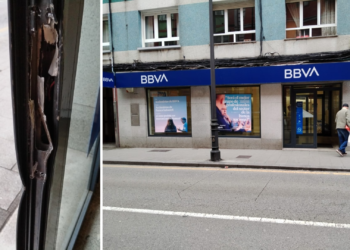 Así quedó la cerradura: la Policía entró por la fuerza en un cajero de El Llano para desalojar a un hombre encerrado por 5 horas