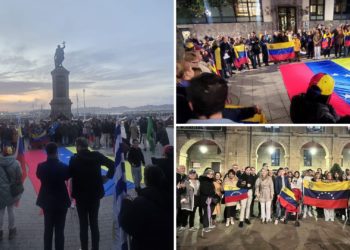 Las tensas últimas horas en Venezuela ponen en guardia a sus emigrados concentrados en Asturias