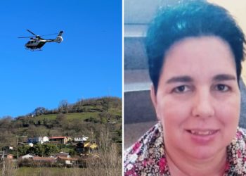 VÍDEO | Por tierra y aire: la Guardia Civil peina cada centímetro de Pola de Lena en busca de Cristina Pérez de Sousa