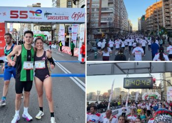Una multitudinaria San Silvestre vuelve a encumbrar a Rubén Marqués e Isabel Barreiro como vencedores