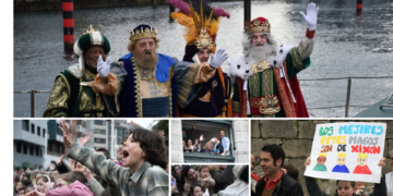 GALERÍA | Las mejores fotos de la llegada de los Reyes Magos a Gijón