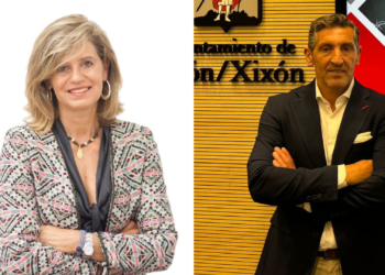 Conchita Méndez (Deportes Oviedo) respalda a Jorge Pañeda en la organización del Premier Padel