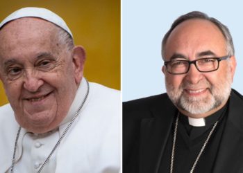 Sanz Montes, inquieto por la salud del papa Francisco, invoca a la ‘Santina’ para que «le proteja»