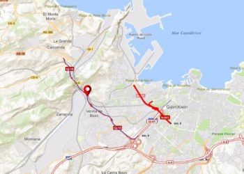 Cortes de tráfico nocturnos desde este martes en la carretera GJ-10 por labores de desbroce y tala