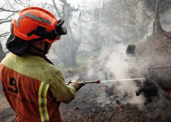 El Principado respira: disminuye a una decena el número de incendios forestales activos en la región