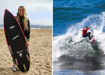 Carla Méndez, la joven promesa gijonesa del surf que sueña con olas, con tablas… Y con los Juegos Olímpicos