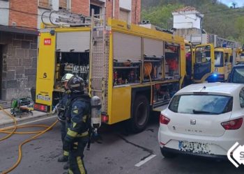 Tres gatos muertos y dos personas intoxicadas por humo: el saldo del incendio ocurrido hoy en Riosa
