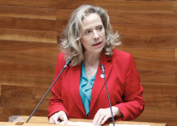 Belarmina Díaz anuncia en el Pleno de la Junta General su «dimisión irrevocable»