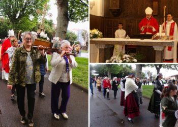 Jove abre sus brazos a Sanz Montes en el día de la Santa Cruz