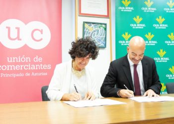La Unión de Comerciantes y Caja Rural de Asturias renuevan su convenio financiero para el comercio asturiano